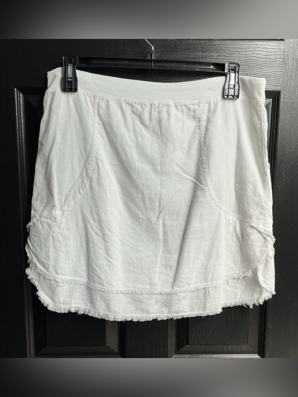White Asymmetrical Drawstring Skirt - Unbranded - Picture 2 of 7